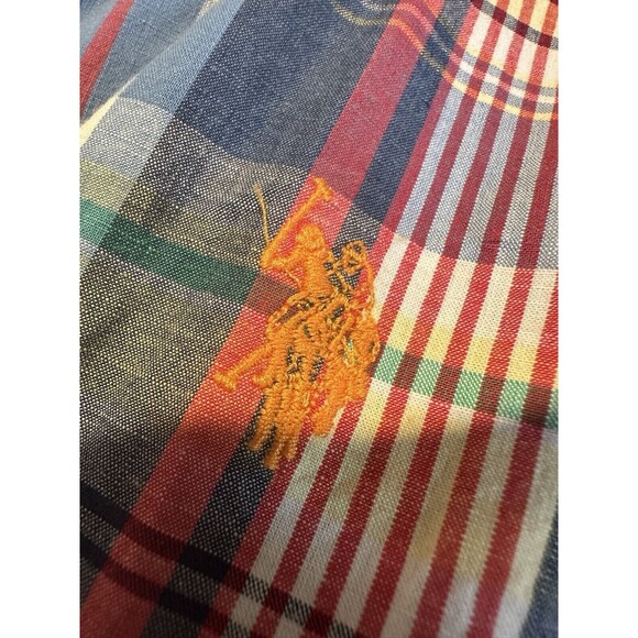 U.S.‎ POLO ASSN PLAID OXFORD DRESS SIZE XS  great condition great condition - Picture 4 of 8